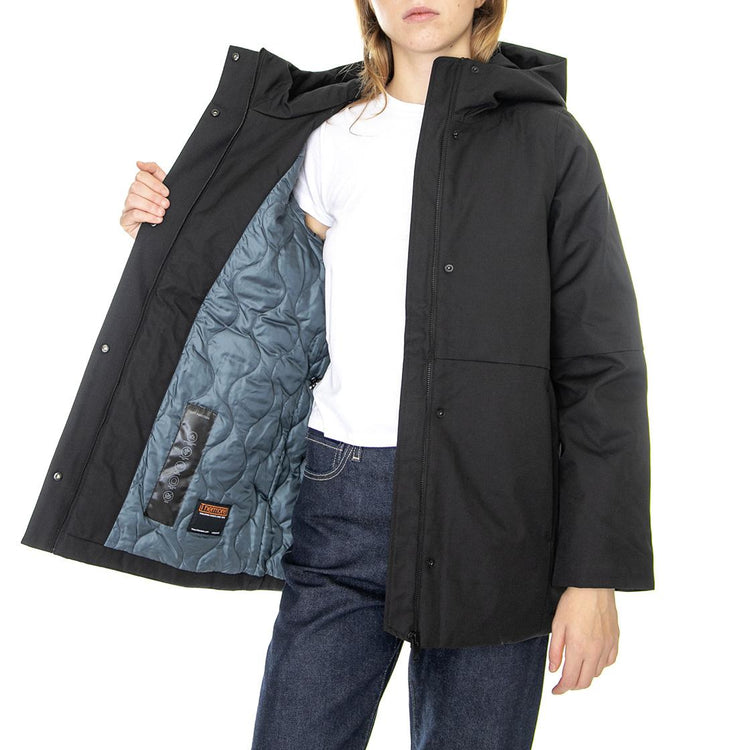 Lovisa Jacket Black - Giacca Invernale con Cappuccio Donna Nera 222330368-BLK  ELVINE 