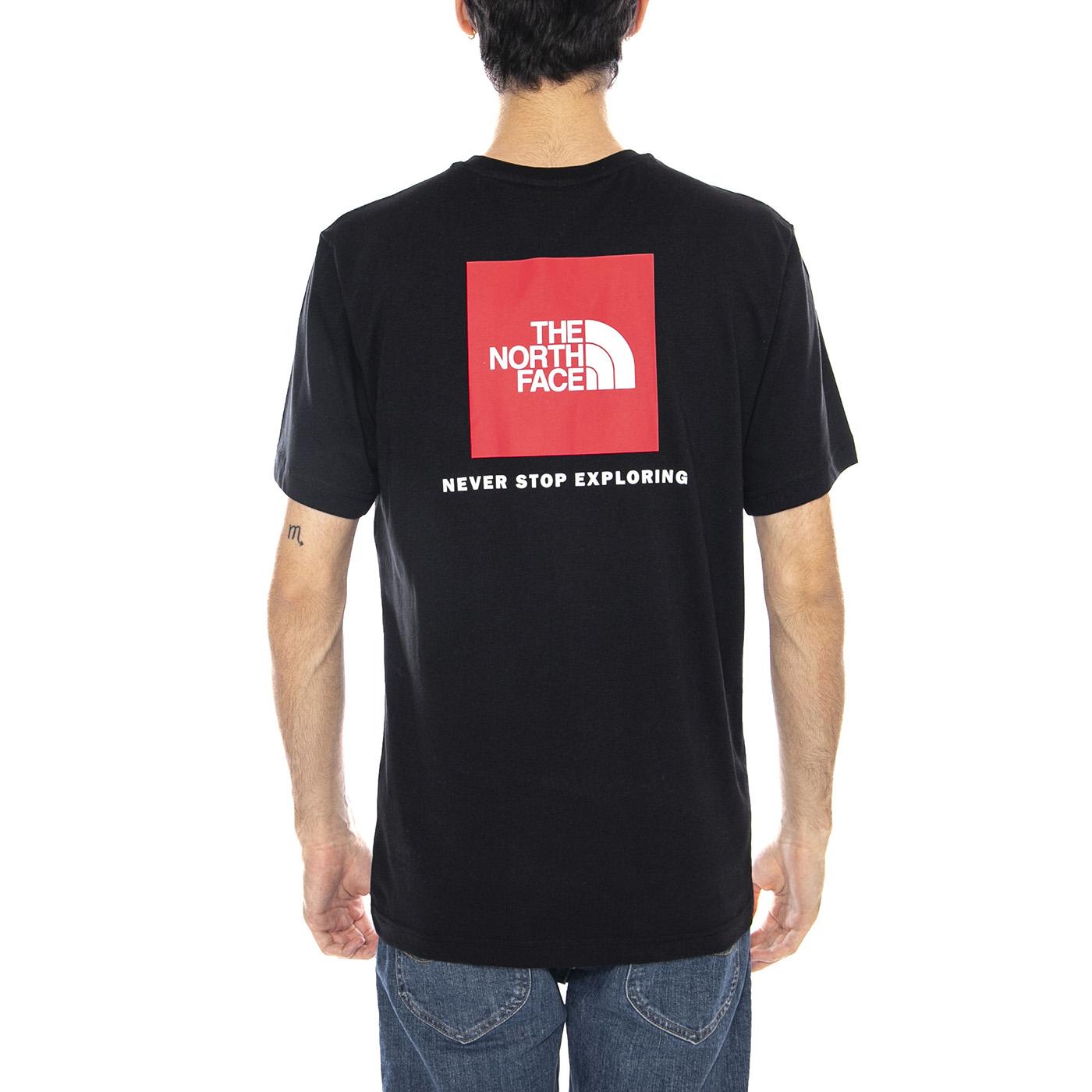 M SS Box NSE Tee Black - Maglietta Girocollo Uomo Nero NF0A87NP JK31 THE NORTH FACE 