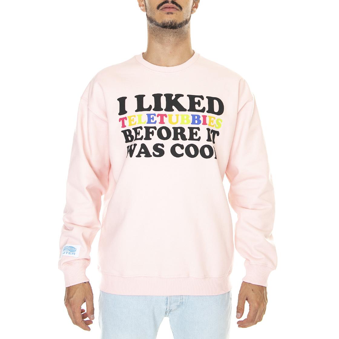 Now Cool Crew Pink - Felpa Girocollo Uomo Rosa 22WISC45-PINK  IUTER 