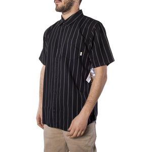 Gilbert Crockett Stripe Shirt - Black / Frost Grey VA3161D7I  VANS 