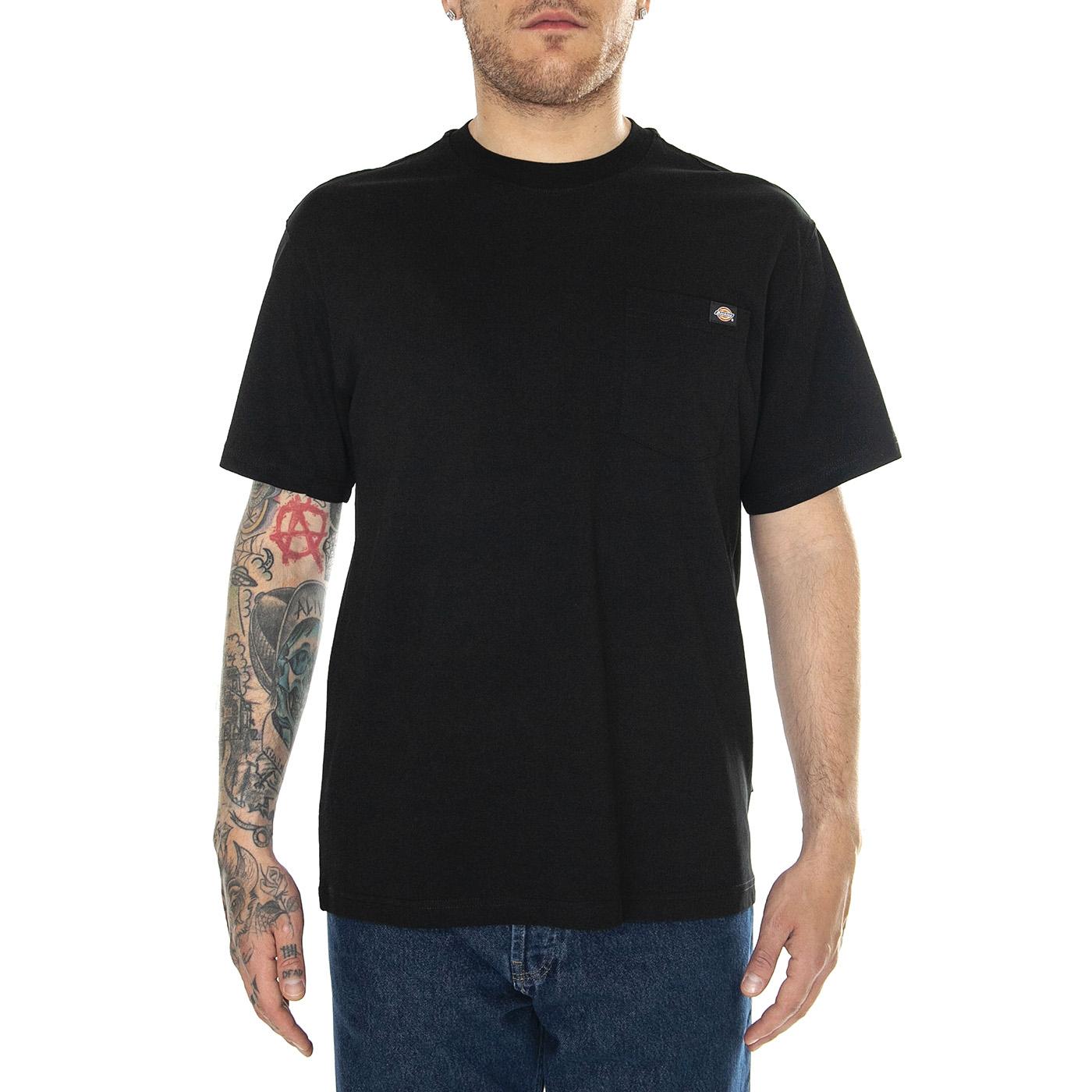 Luray Pocket Tee SS Black - Maglietta Girocollo Uomo Nera DK0A4YFCBLK1  DICKIES 