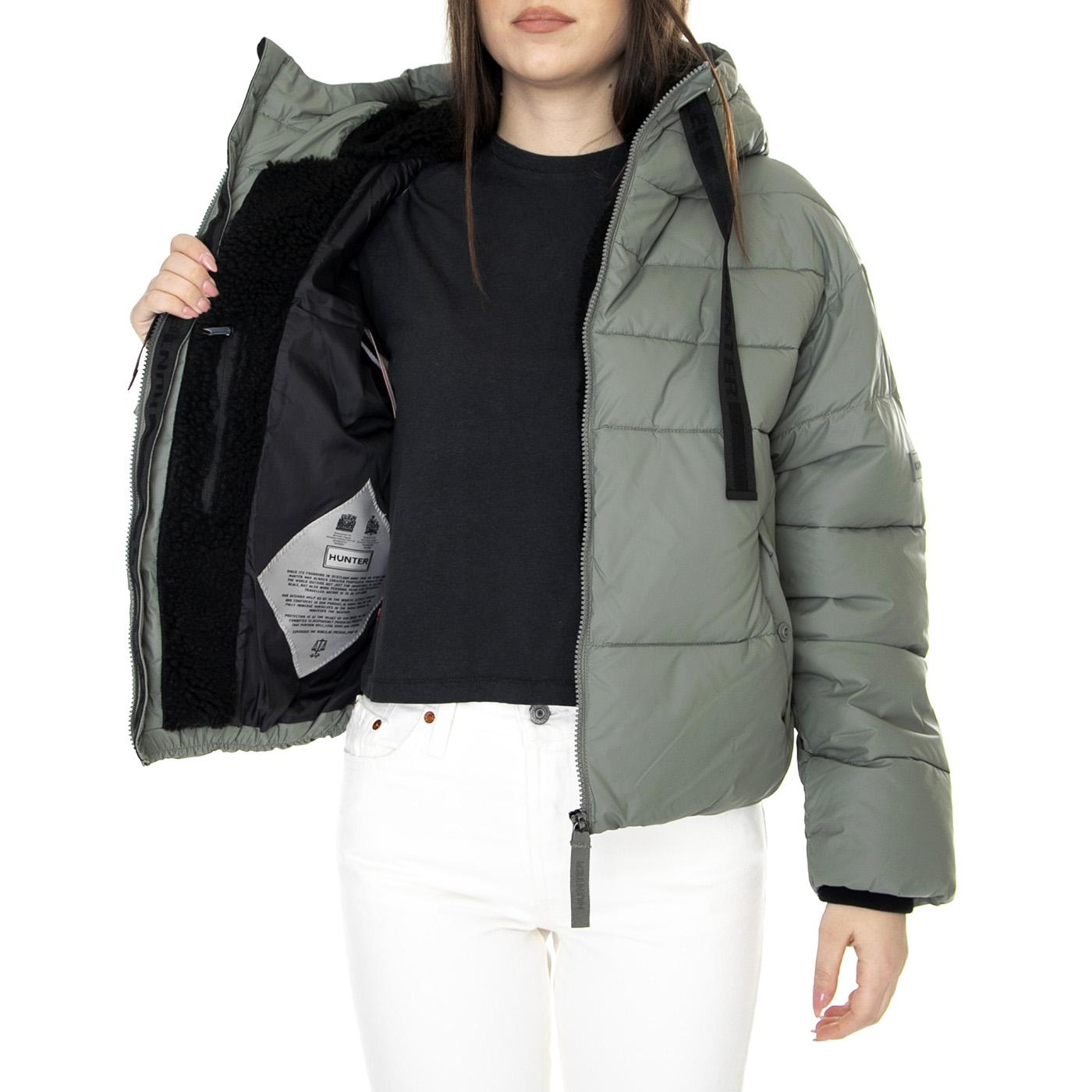 W Intrepid Short Puffer Urban Grey - Giacca Invernale con Cappuccio Donna Grigia HUCWRO1406RNT  HUNTER 