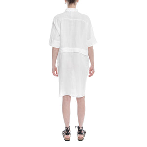 Womens Sassa  Polo Shirt Dress - White - Abito Polo Donna Bianco 182652-101  ELVINE 