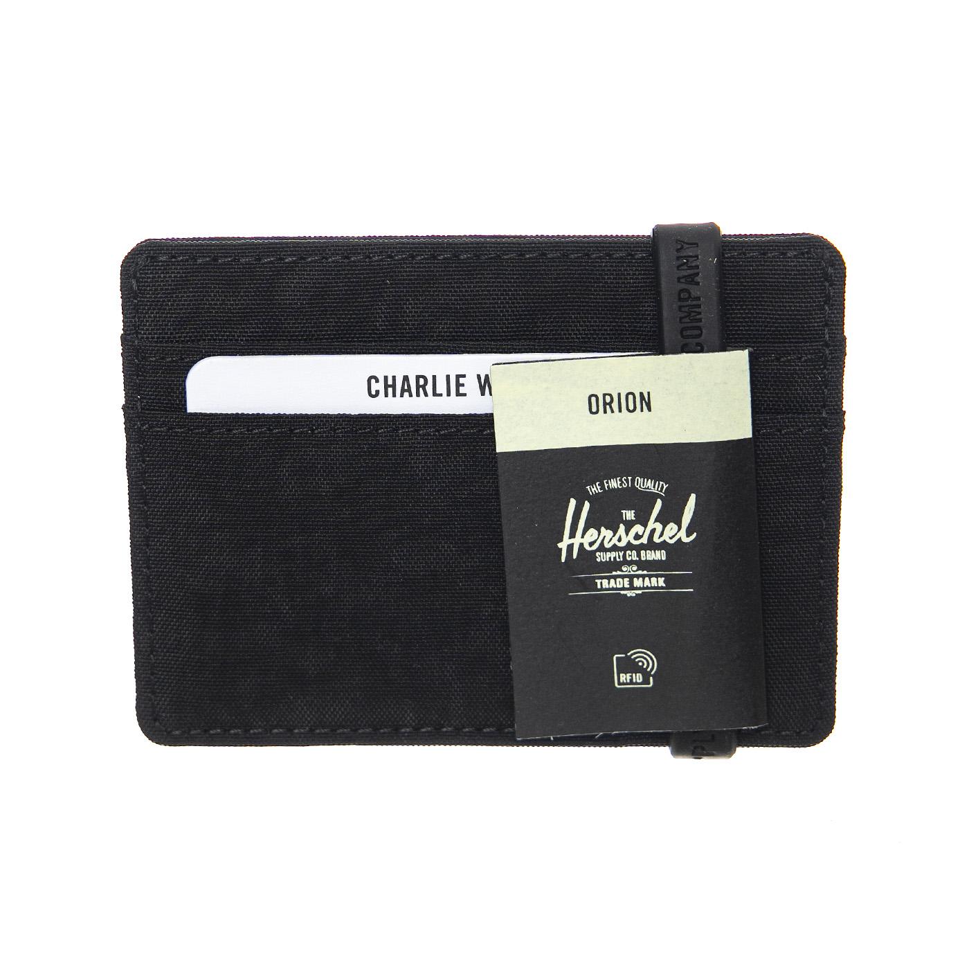 Charlie Rfid Black - Portacarte Nero 11011-03608-OS  HERSCHEL 