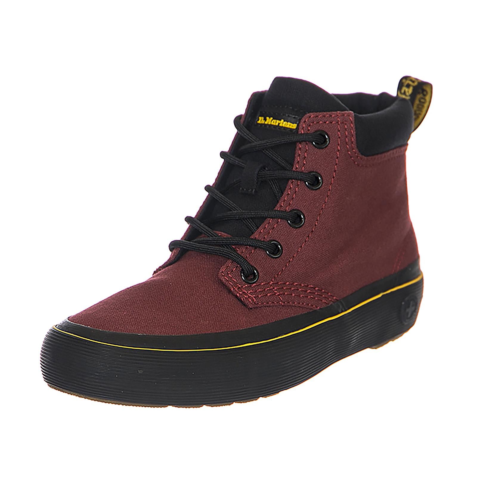 M' Allana Cherry Red / Black Canvas Shoes DMSALLCRCV22307600  DR.MARTENS 