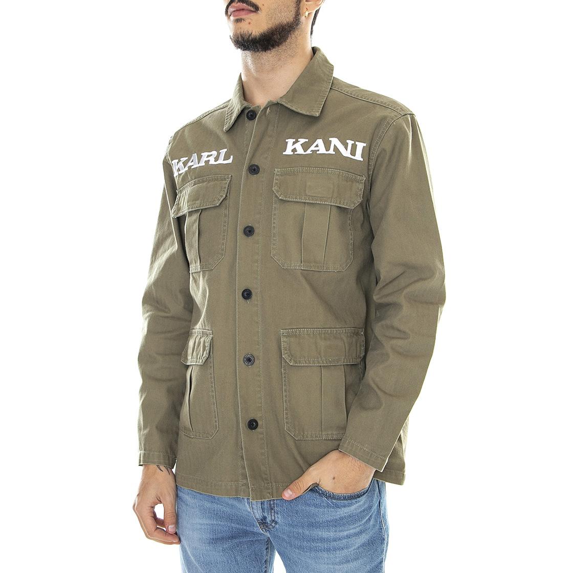 Retro Utility - Giacca Invernale Uomo Verde Scuro KRCKM213-020-1  KARL KANI 