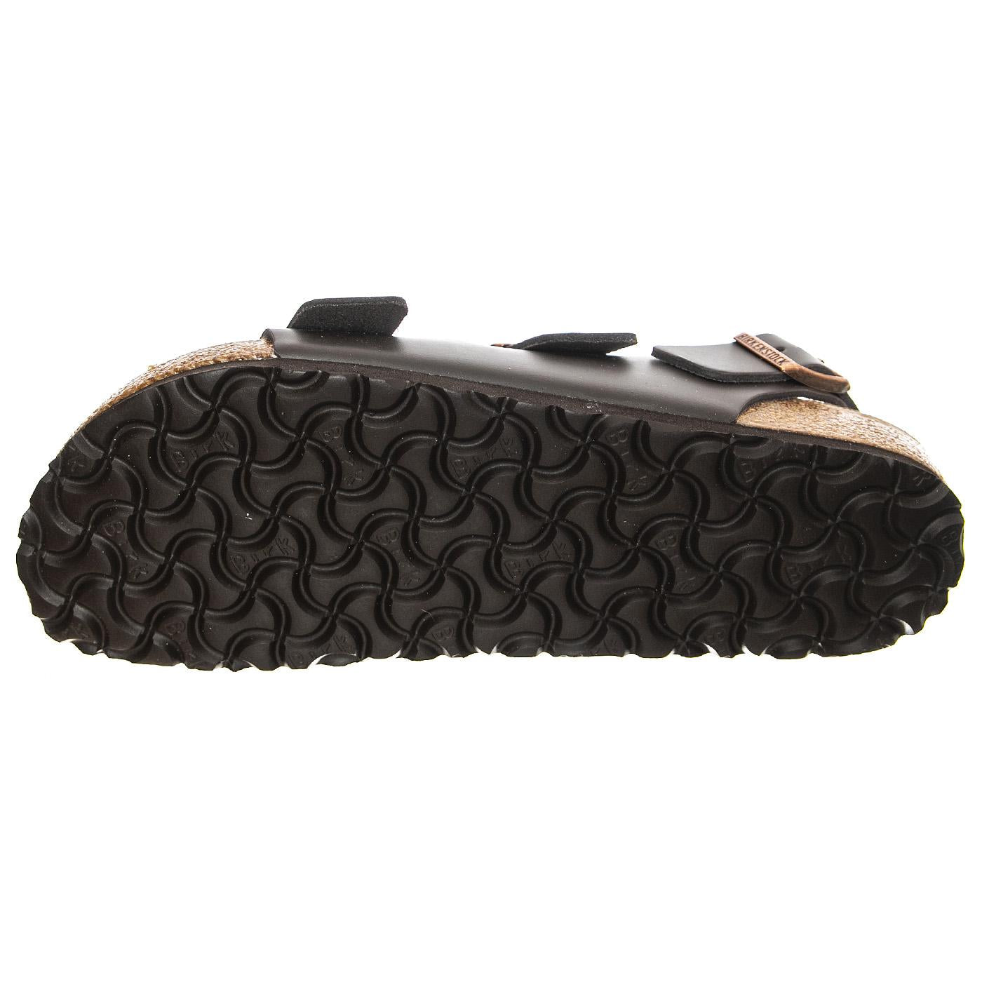 Milano Dark Brown Natural Leather - Sandali Uomo Marroni 034103 . BIRKENSTOCK 