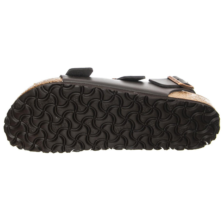 Milano Dark Brown Natural Leather - Sandali Uomo Marroni 034103 . BIRKENSTOCK 