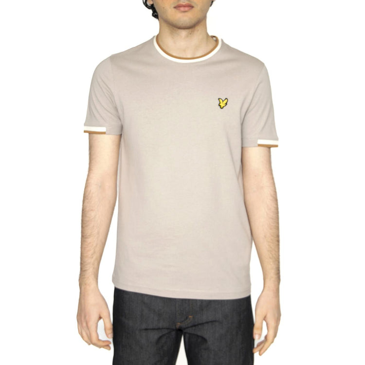 Half Tipped T-Shirt Pale Grey - Maglietta Girocollo Uomo Grigia TS2210V-X623  LYLE & SCOTT 
