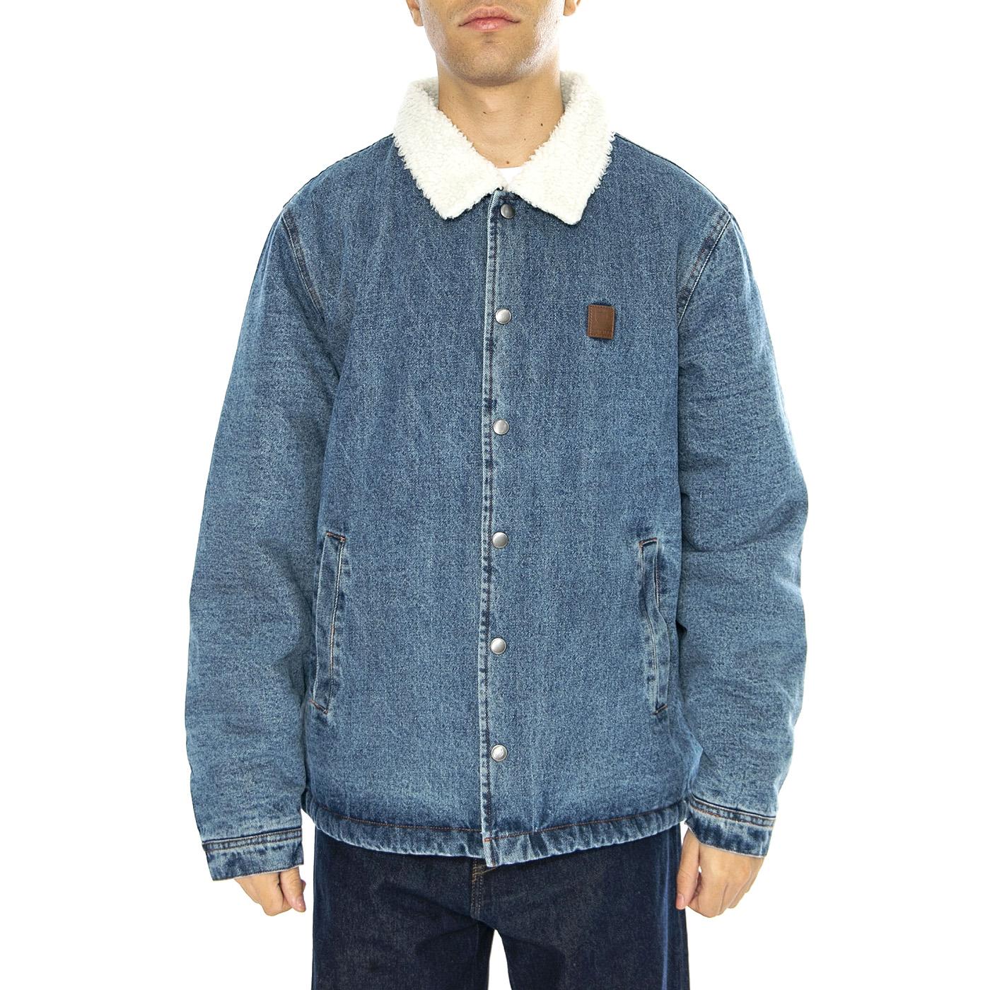 Beta Lined Coaches Jacket Worn Indigo - Giacca Denim Jeans Uomo Blu 03371-WNIDG  BRIXTON 