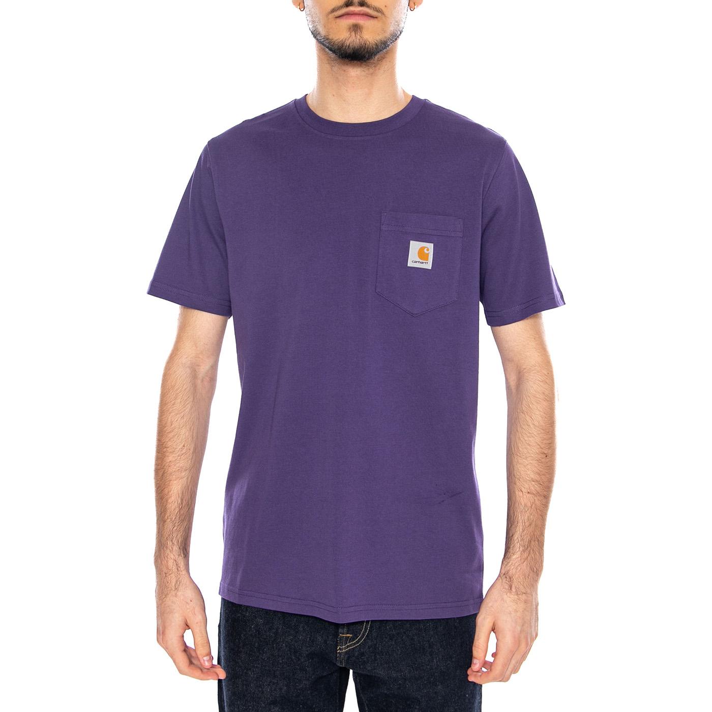 S/S Pocket T-Shirt Calla - Maglietta Girocollo Uomo Viola I030434 3IIXX CARHARTT WIP 