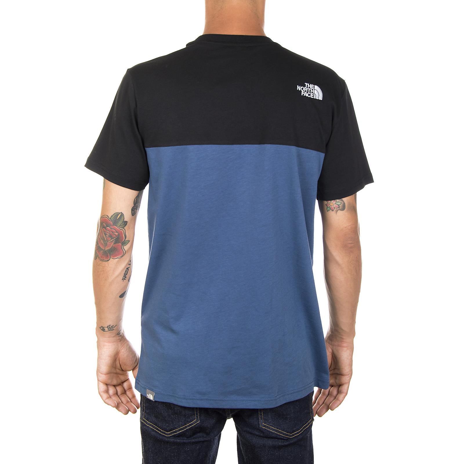 M S/S WEST PEAK TEE SH BLUE/TNF BL T92ZWYMPF  THE NORTH FACE 