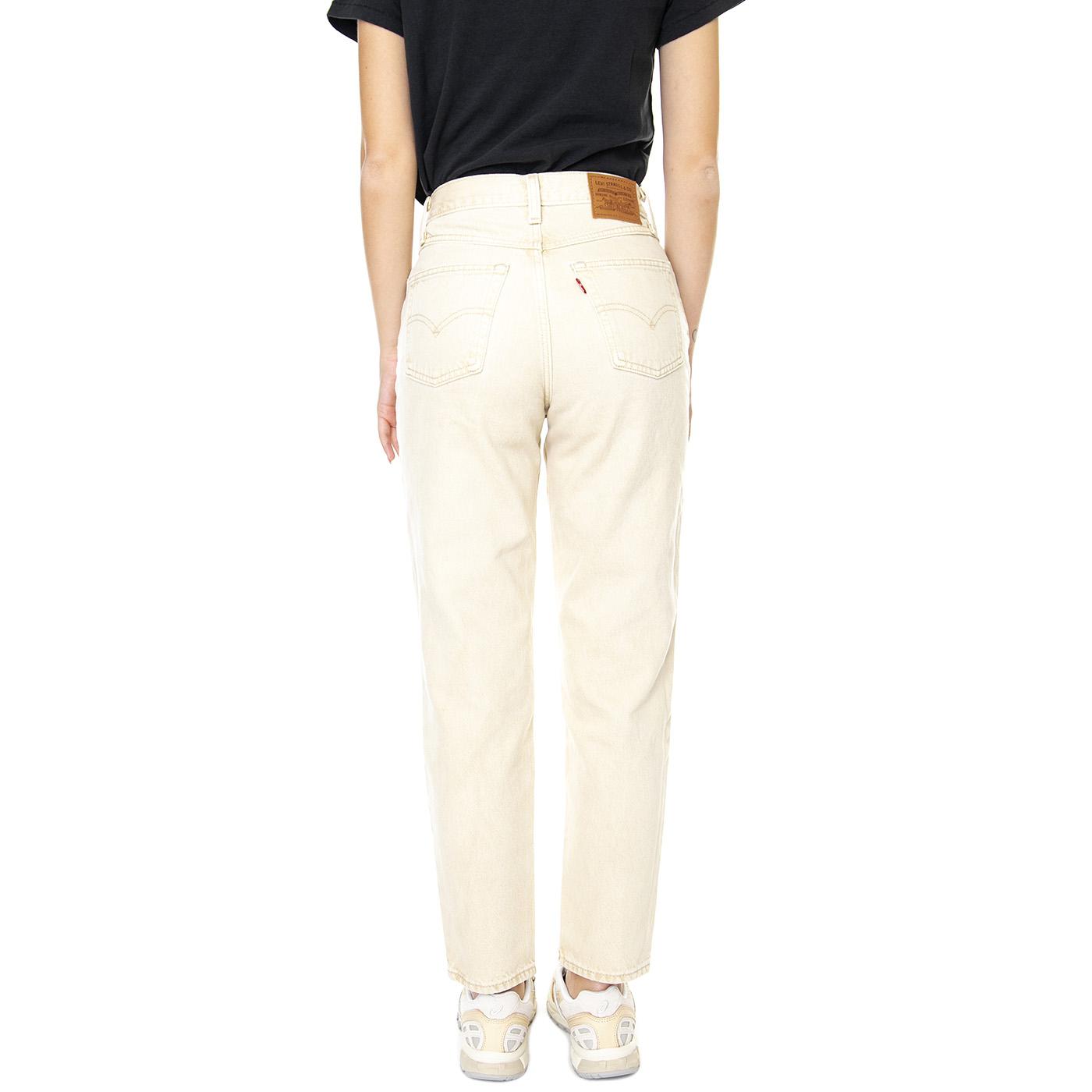 80s Mom Jean Thrifted Off Neutral Stone - Pantaloni Donna Beige A3506-0010  LEVIS 