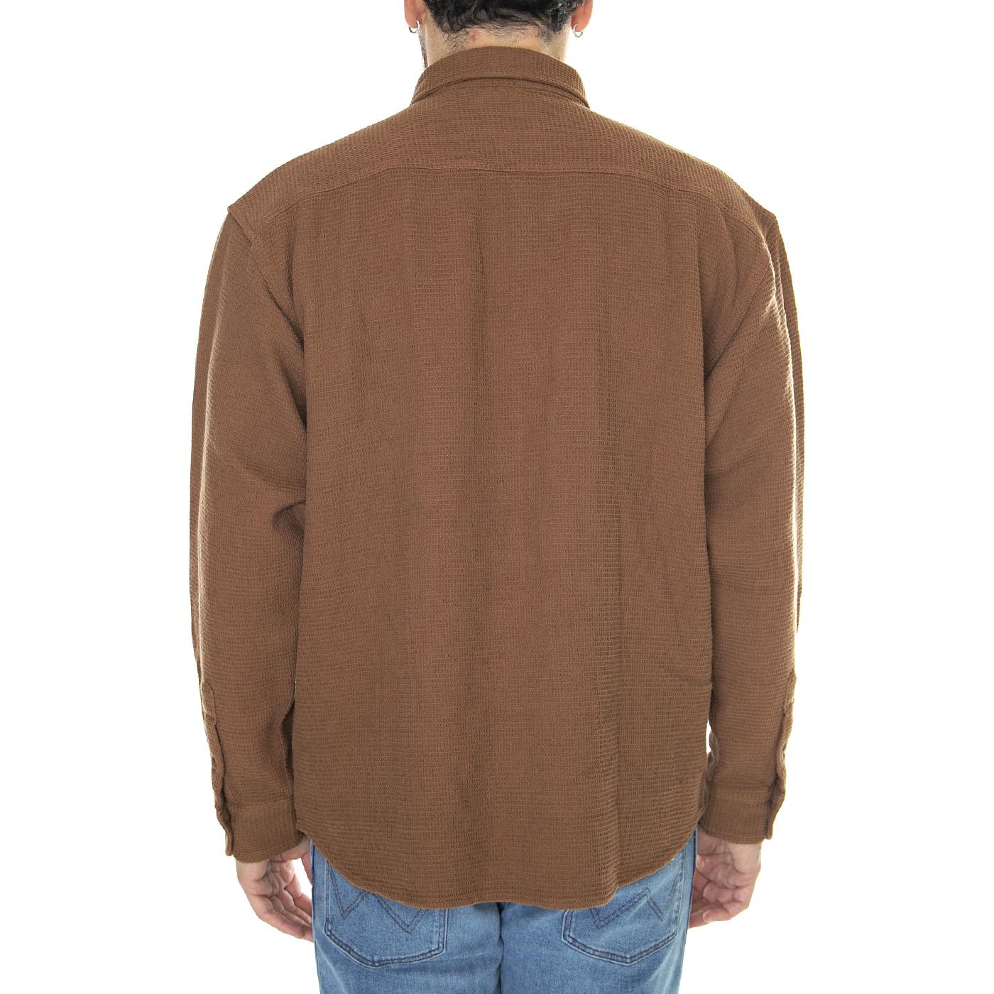 Overshirt Toffee Shirt - Camicia Uomo Marrone W5465WF14  WRANGLER 