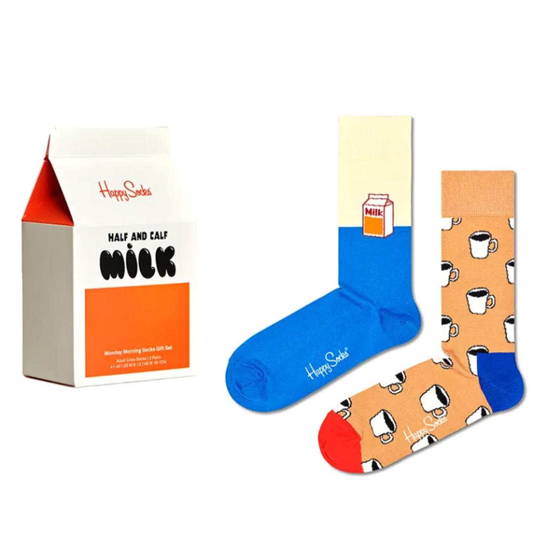 2-Pack Monday Morning Socks Gift Set 0200 - Set da 2 Paia di Calzini Multicolore XMMS02-0200  HAPPY SOCKS 