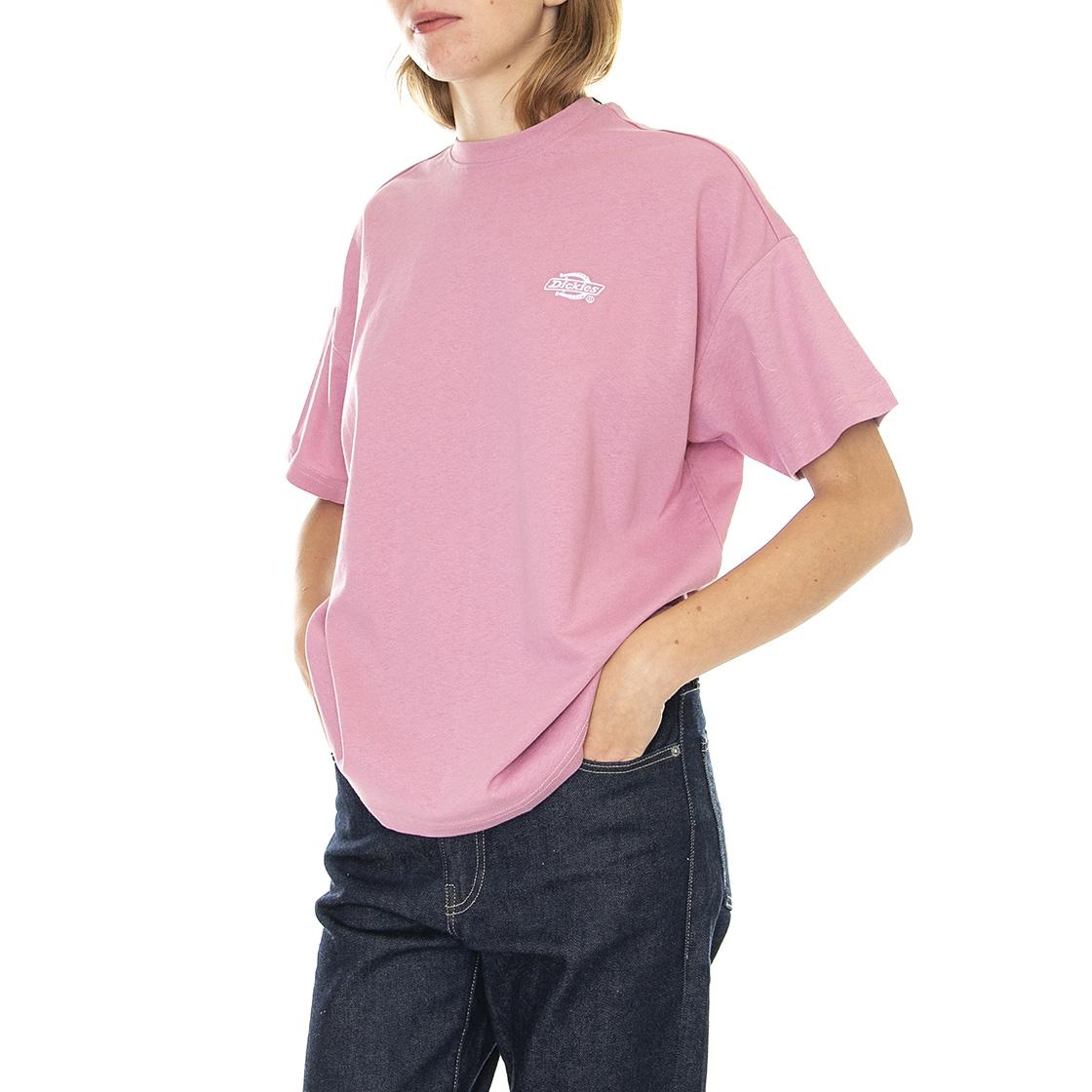 Summerdale Tee SS W Foxglove - Maglietta Girocollo Donna Rosa DK0A4Y1BD011  DICKIES 
