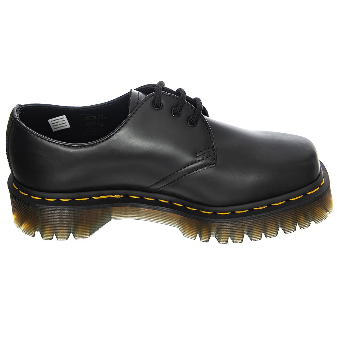 1461 Bex Squared Black Polished Smooth - Scarpe Stringate Profilo Basso Donna Nere 27875001  DR.MARTENS 