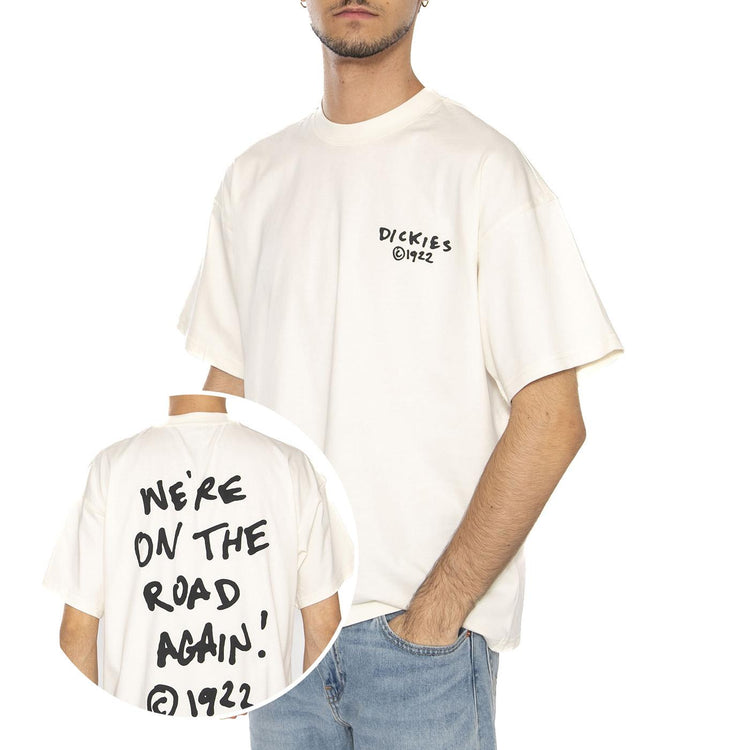 Sneedville Tee SS Egret - Maglietta Girocollo Uomo Beige DK0A87QOC481 . DICKIES 