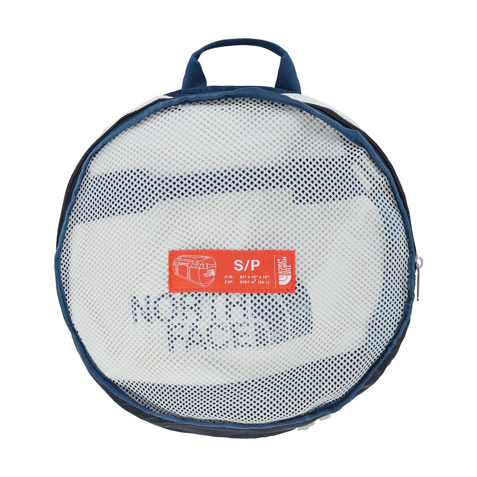 Base Camp Duffel Small, Blue Wing Teal/Vintage White T93ETO2RX  THE NORTH FACE 