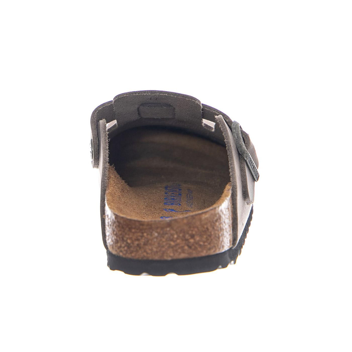 BOSTON SFB OILED LEATHER NARROW FIT IRON - Ciabatte Uomo / Donna Grigie 1013256 IRN BIRKENSTOCK 