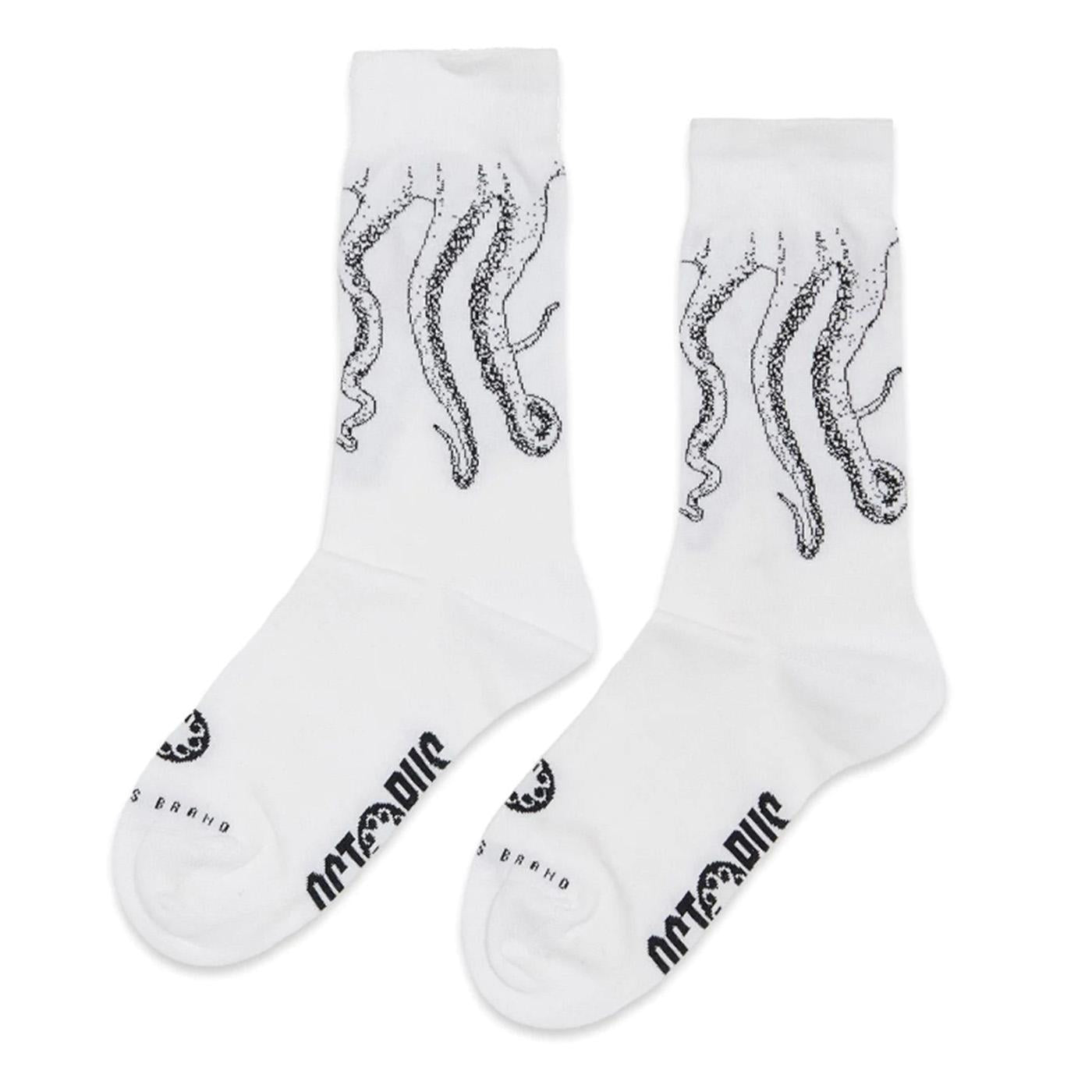 Octopus Outline Socks White - Calzini Bianchi 23SOSX03-224829  OCTOPUS 