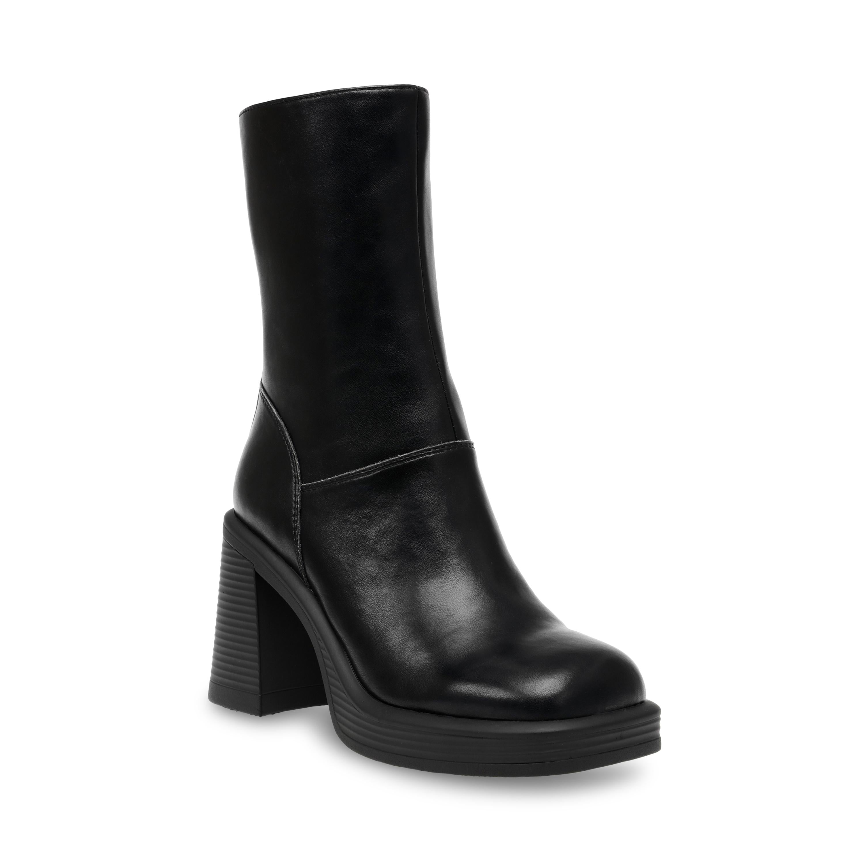Finite Black Leat - Stivaletti Donna Neri SMSFINITE-BLA  STEVE MADDEN 