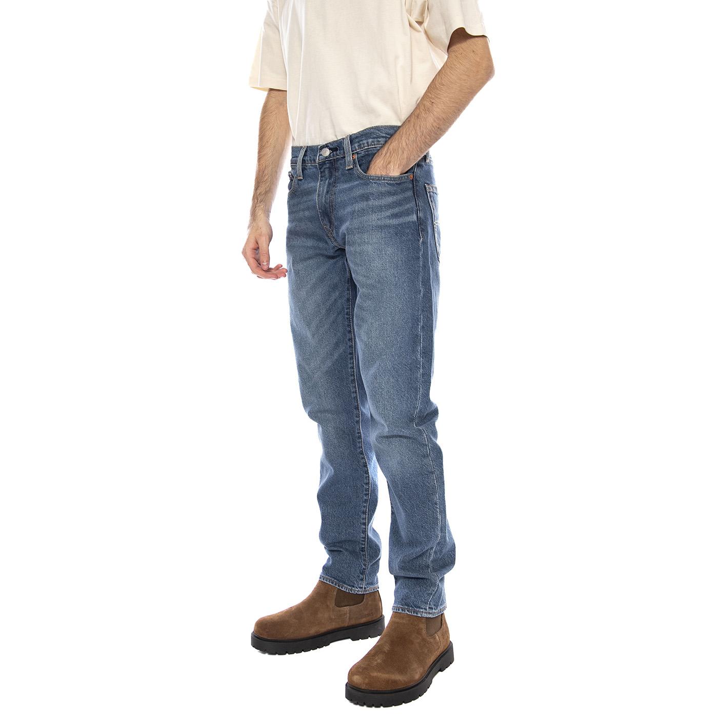 502 Taper Almost Warm -- Pantaloni Uomo Med Indigo Blu 29507-1464 . LEVIS 