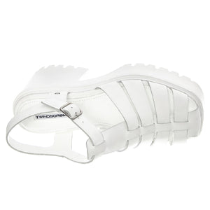 Eternity White Leather - Sandali Donna Bianchi WSSETERNITY-WHI  WINDSOR SMITH 