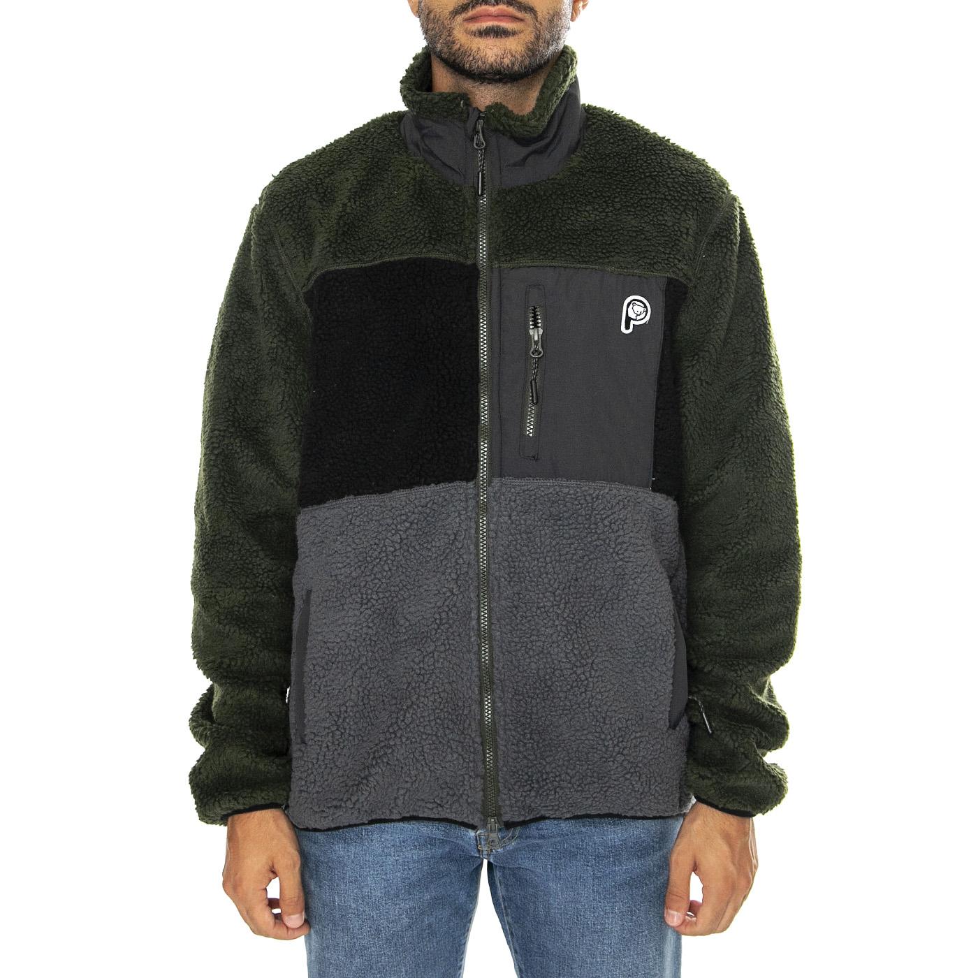 P Bear Colour Block Borg Zip T Castelrock - Giacca Uomo Multicolore PFD0050-Y3A  PENFIELD 