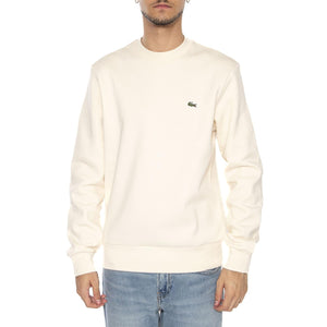 Sweatshirt XFJ White - Felpa Girocollo Uomo Bianca SH9608-XFJ . LACOSTE 