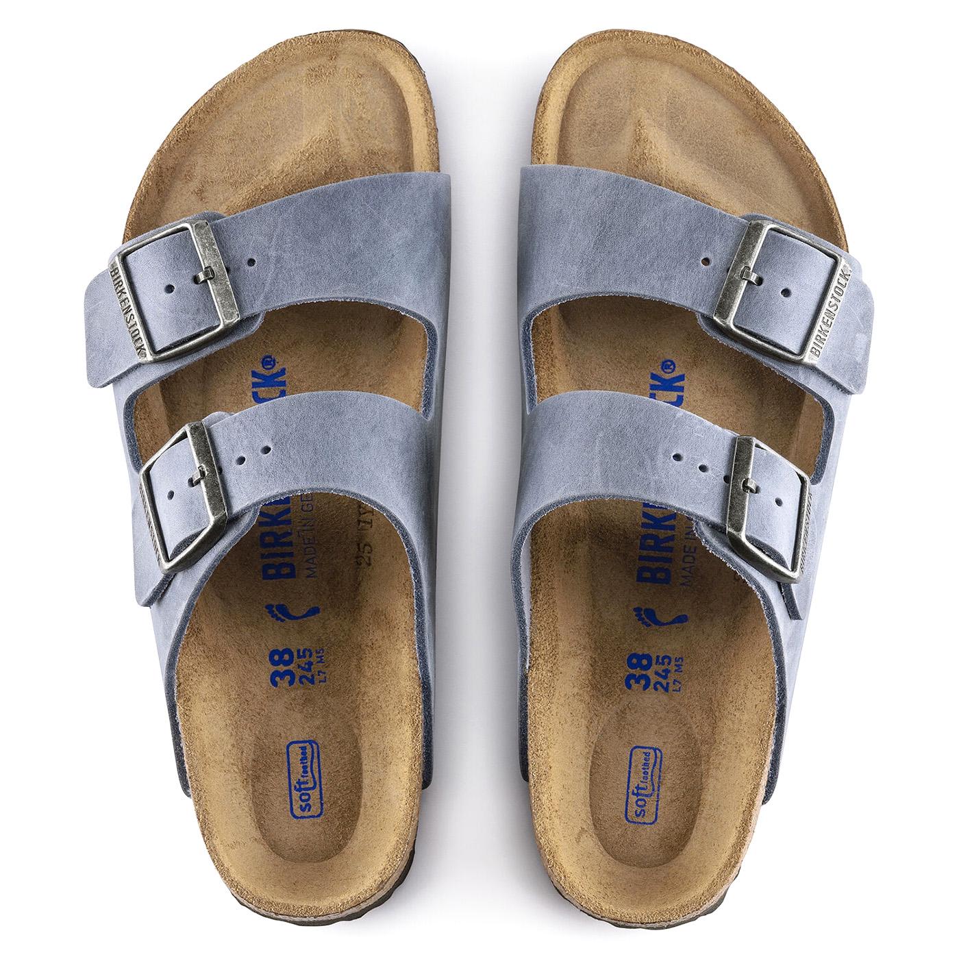 Arizona BS Dusty Blue Leather Sandals - Sandali Donna Blu 1022509  BIRKENSTOCK 