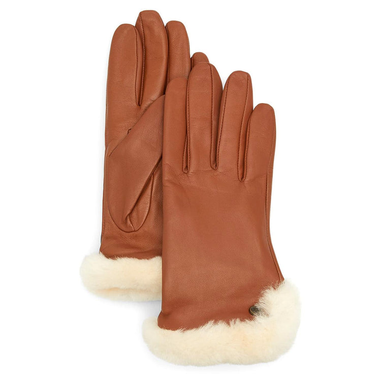 W Leather Sheepskin Vent Glove Chestnut - Guanti Marroni UGA21626-CHE  UGG 
