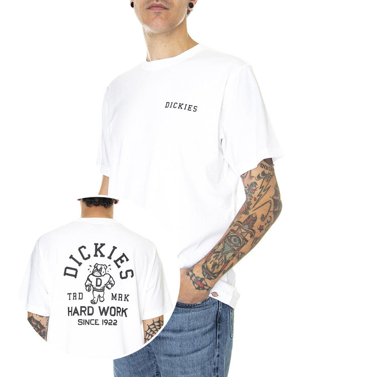 Cleveland Tee SS White - Maglietta Girocollo Uomo Bianca DK0A4Y1KWHX1  DICKIES 
