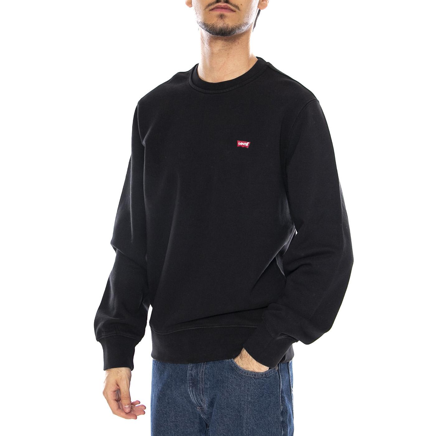New Original Crew Mineral Black - Felpa Girocollo Uomo Nera 35909-0003  LEVIS 