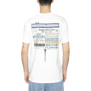 Plaza S/S Tee White - Maglietta Girocollo Uomo Bianca TS02402-WHITE  HUF 