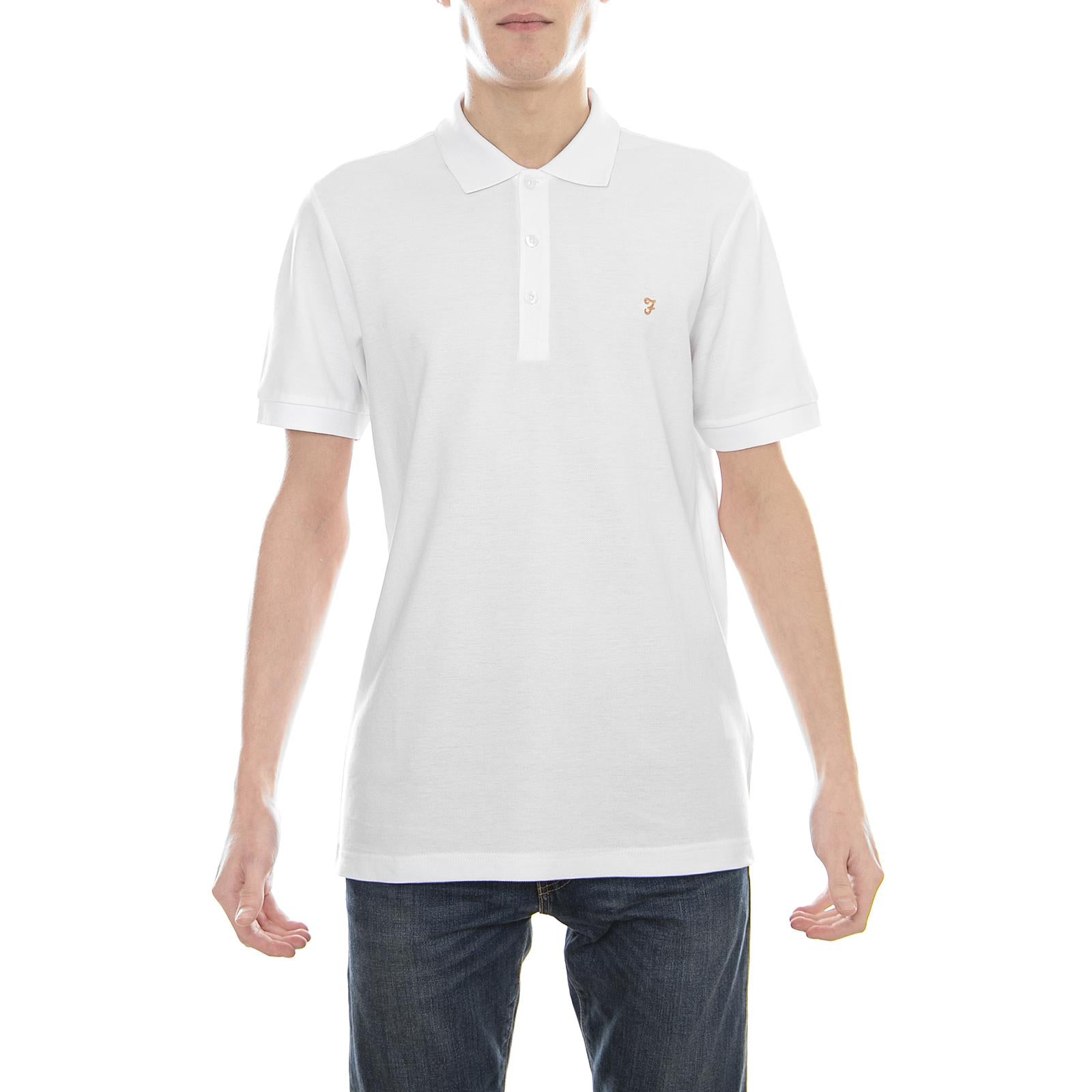 Blaney Polo - White - Polo Uomo Bianca 115412_4  FARAH 