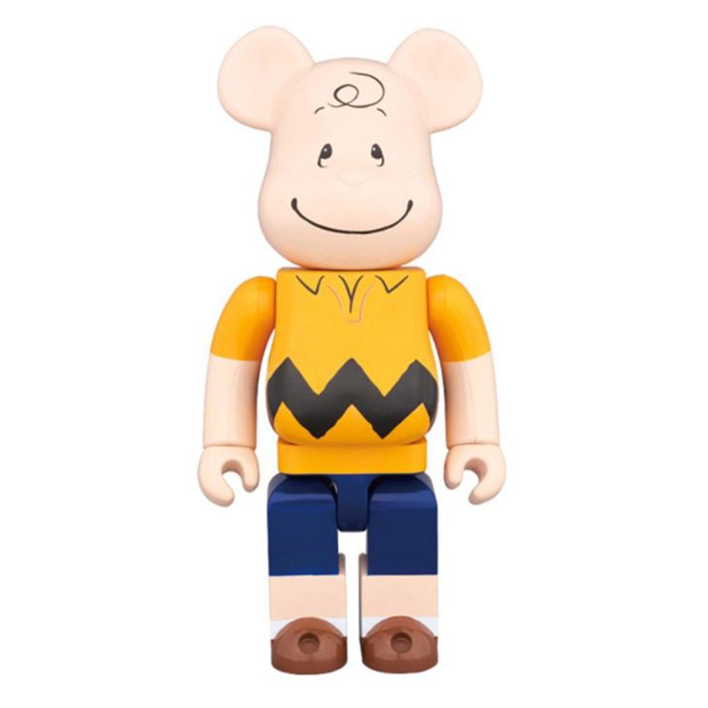 Medicom Toy - Bearbrick 400% - Charlie Brown - Toy Medicom Multicolore MDTCHARLIE  MEDICOM TOY 