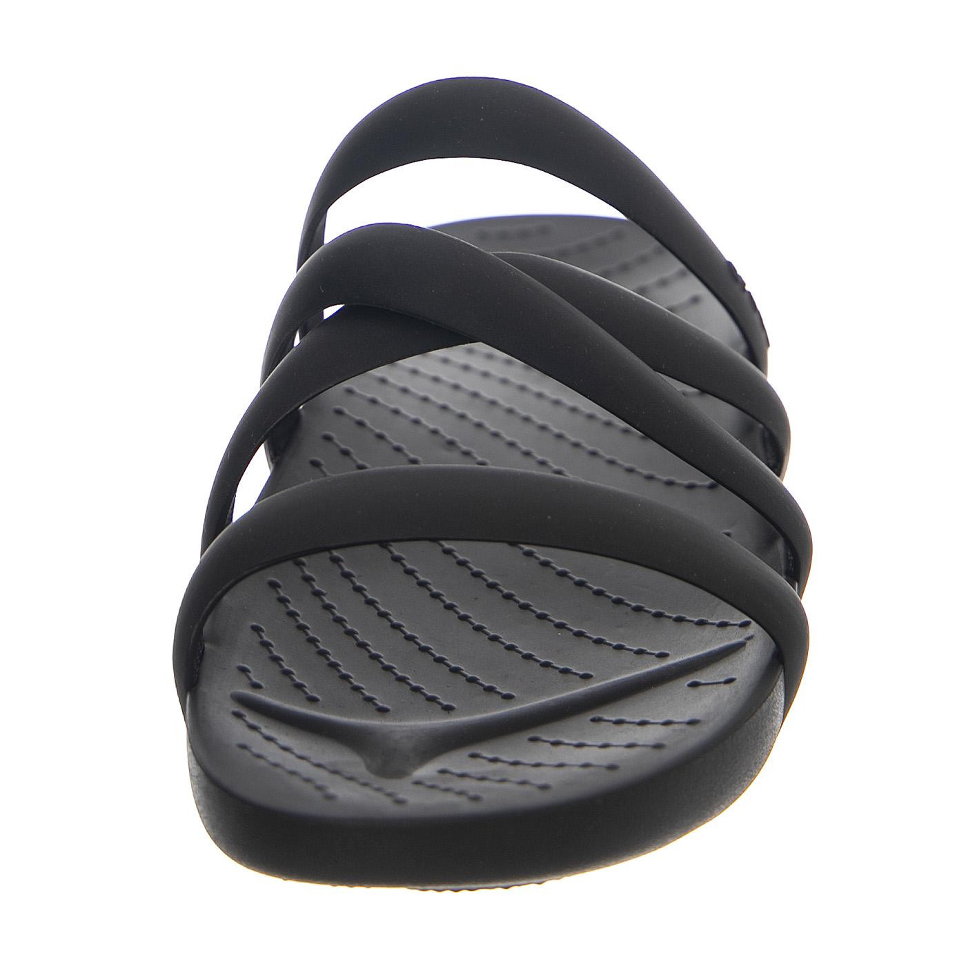 W' Crocs Splash Strappy Black - Sandali Donna Neri CR.208217-BLK  CROCS 