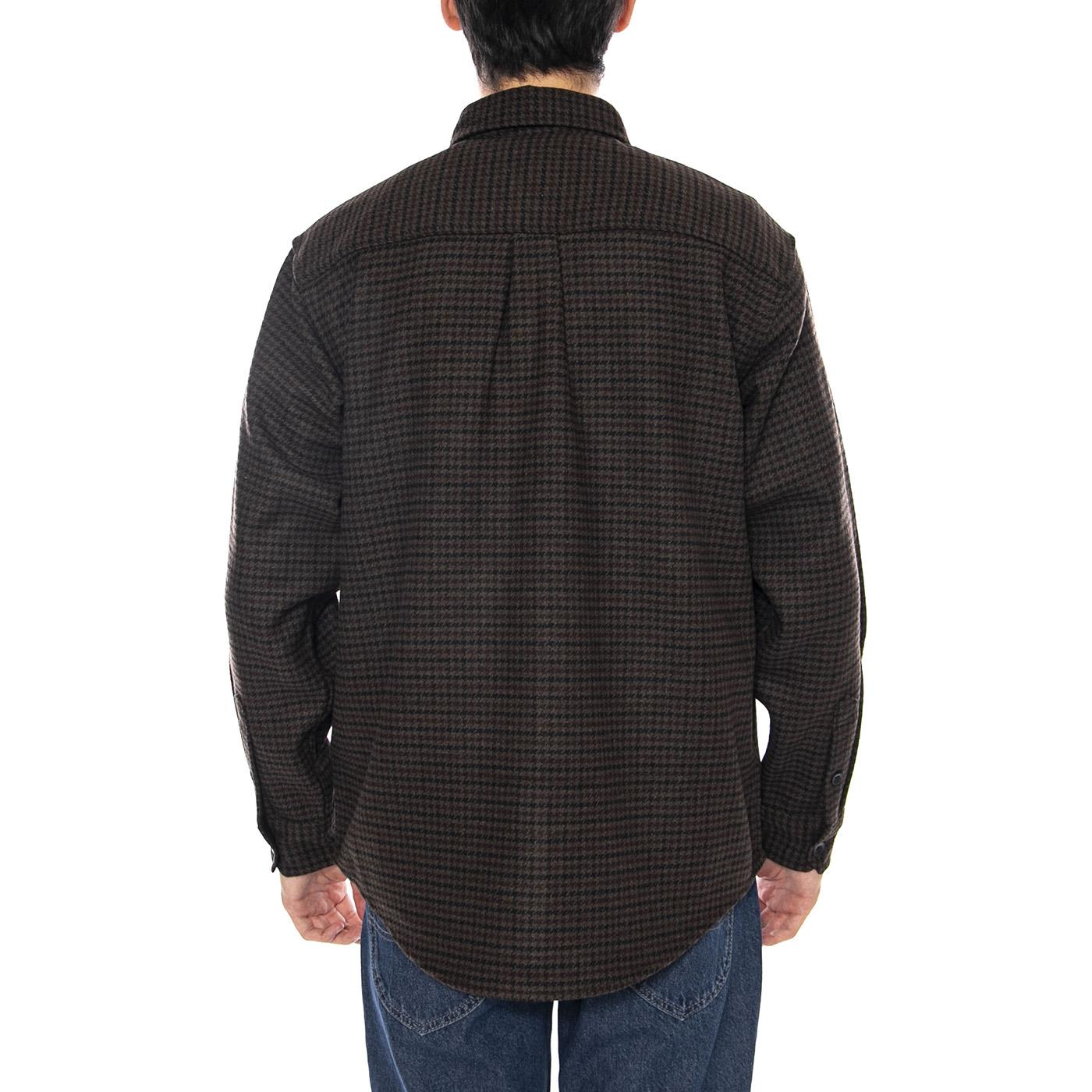 L/S Lowis Shirt Lowis Houndstooth, Vitola Heather - Camicia Uomo Verde I035328.35MXX . CARHARTT WIP 