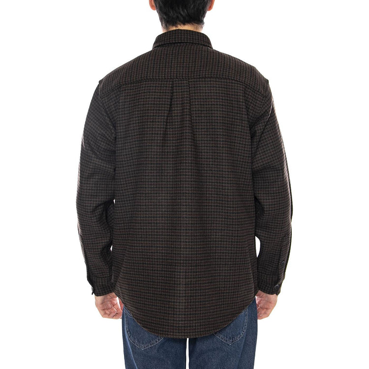 L/S Lowis Shirt Lowis Houndstooth, Vitola Heather - Camicia Uomo Verde I035328.35MXX . CARHARTT WIP 