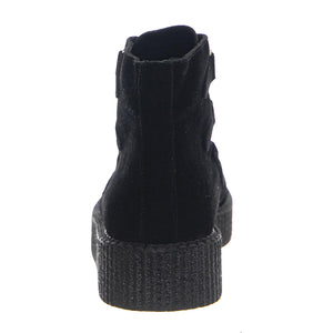 Wulfurn High Black Suede - Scarpe Stringate Profilo Basso Donna Nere 24458_4  UNDERGROUND 