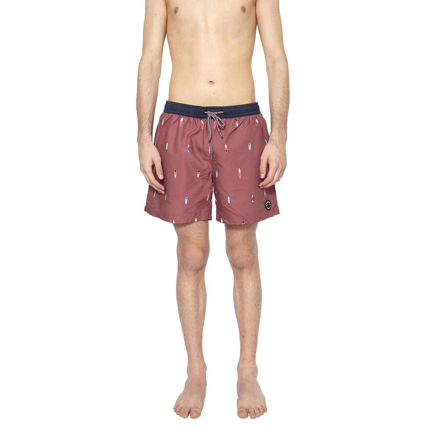 Roan Rouge / Bordeaux - Costume da Bagno Uomo Rosso 2712021-776  PROTEST 
