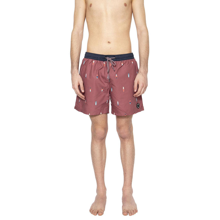 Roan Rouge / Bordeaux - Costume da Bagno Uomo Rosso 2712021-776  PROTEST 