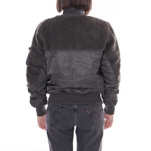 Teddy Jacket Grey/Black 188106-136  ALPHA INDUSTRIES 