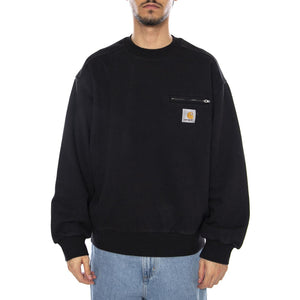 Detroit Sweat Black- Felpa Girocollo Uomo Nera I035547.8906 . CARHARTT WIP 