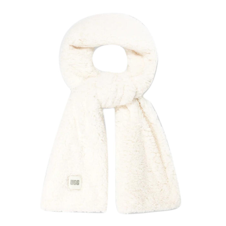 W Sherpa Oversized Scarf Nimbus - Sciarpa Bianca UGA20052-NMB  UGG 