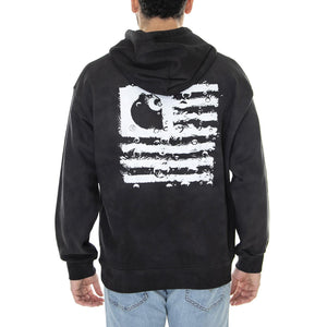 Hooded Chromo Sweat Black Chromo / White - Felpa con Cappuccio Uomo Nera I031405-1K5XX  CARHARTT WIP 