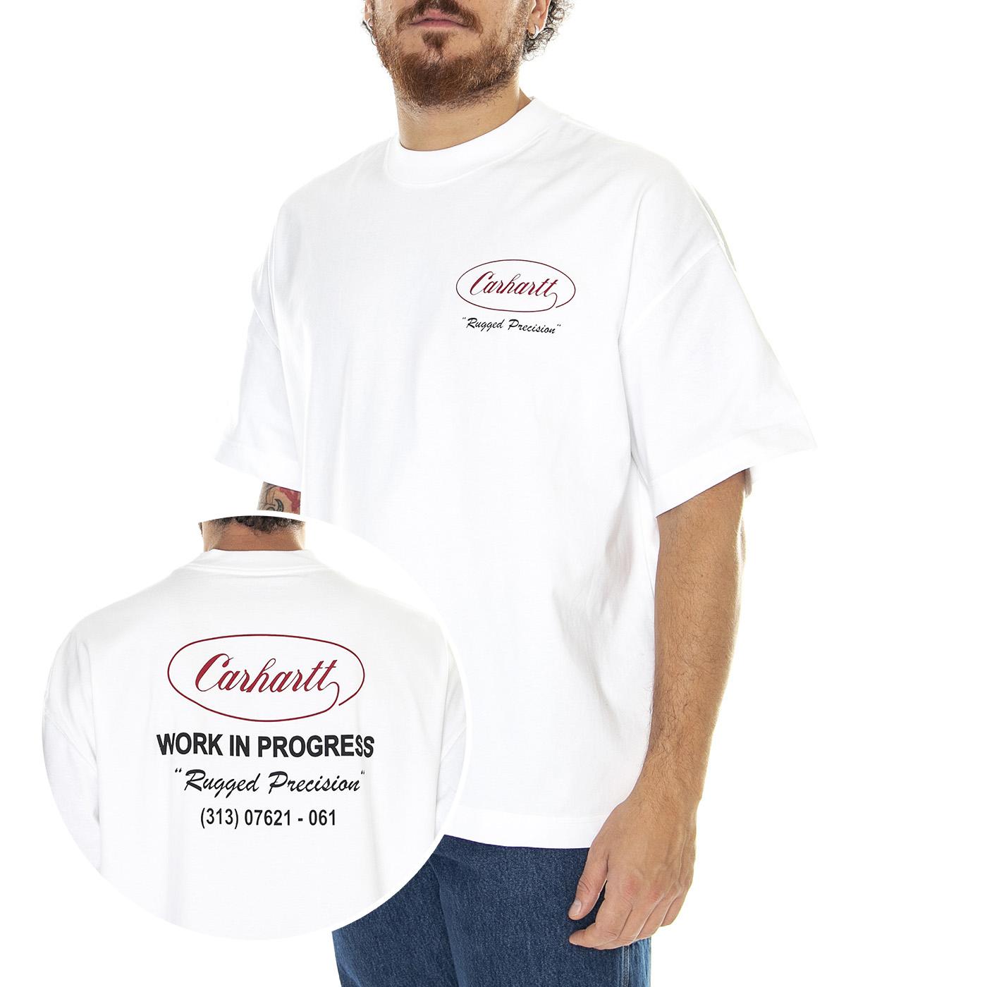 S/S Trophy T-Shirt White - Maglietta Girocollo Uomo Bianca I032381.02XX  CARHARTT WIP 