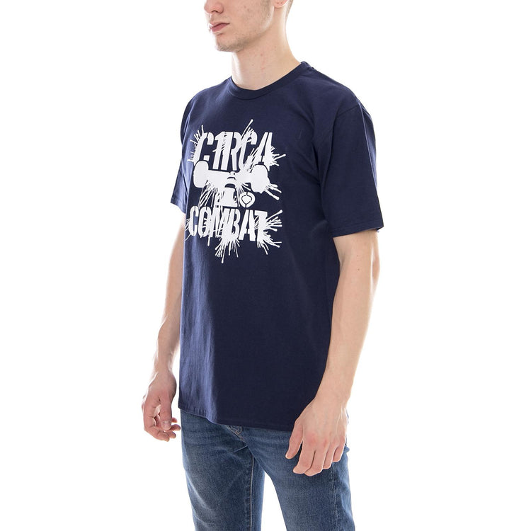 SPLATTER T-SHIRT NAVY MTS017-NAVY  C1RCA 