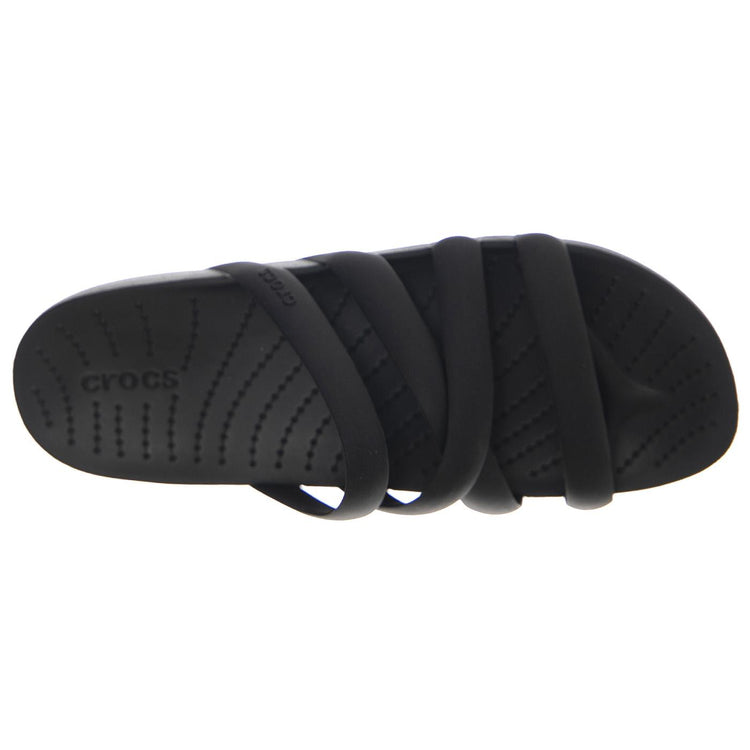 W' Crocs Splash Strappy Black - Sandali Donna Neri CR.208217-BLK  CROCS 